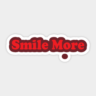 Smile More Sticker